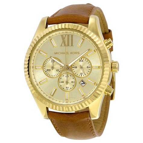 michael kors watch bands chocolate gold|Michael Kors men's watch bands.